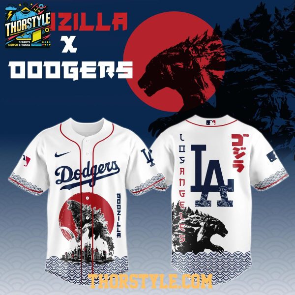 Los Angeles Dodgers Godzilla Japanese Legends 2025 Baseball Jersey