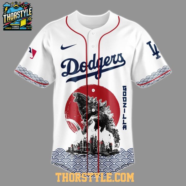 Los Angeles Dodgers Godzilla Japanese Legends 2025 Baseball Jersey