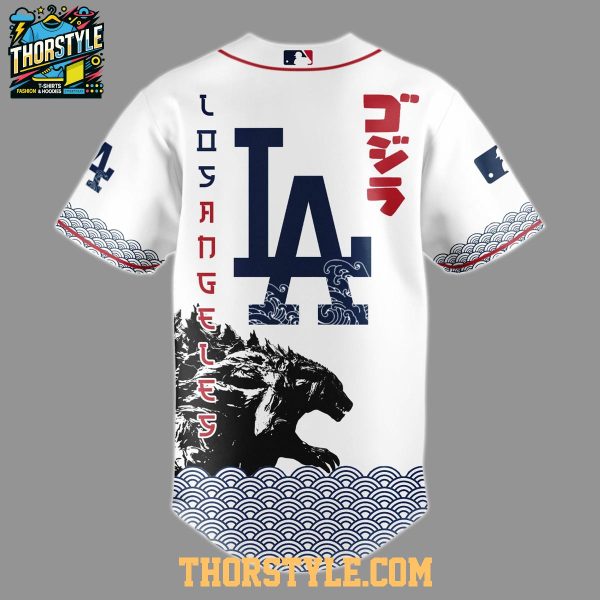 Los Angeles Dodgers Godzilla Japanese Legends 2025 Baseball Jersey