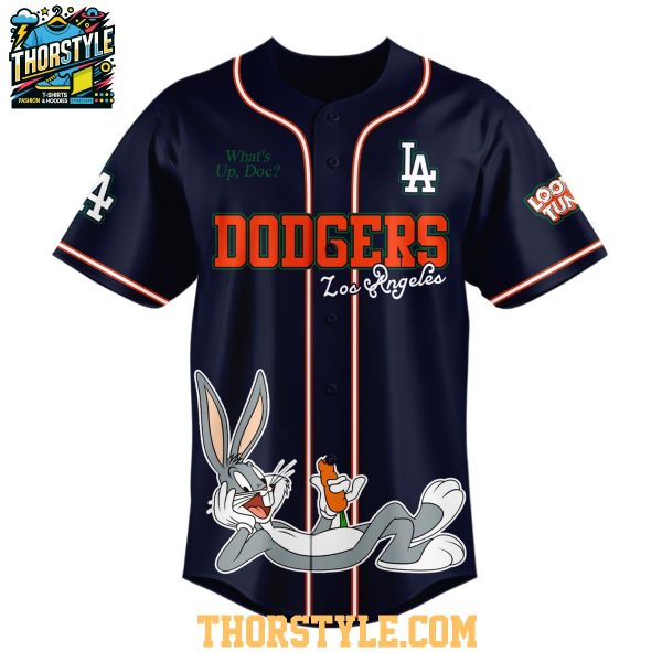 Los Angeles Dodgers Looney Tunes 2025 What’s Up Doc Baseball Jersey