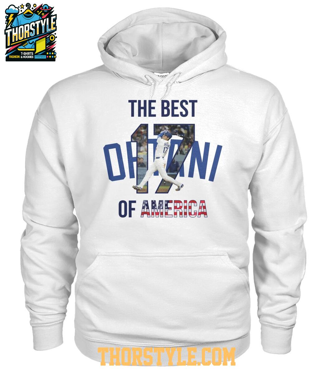 Los Angeles Dodgers Shohei Ohtani The Best 17 Of America 2025 T-Shirt Los Angeles Dodgers Shohei Ohtani The Best 17 Of America 2025 T-Shirt