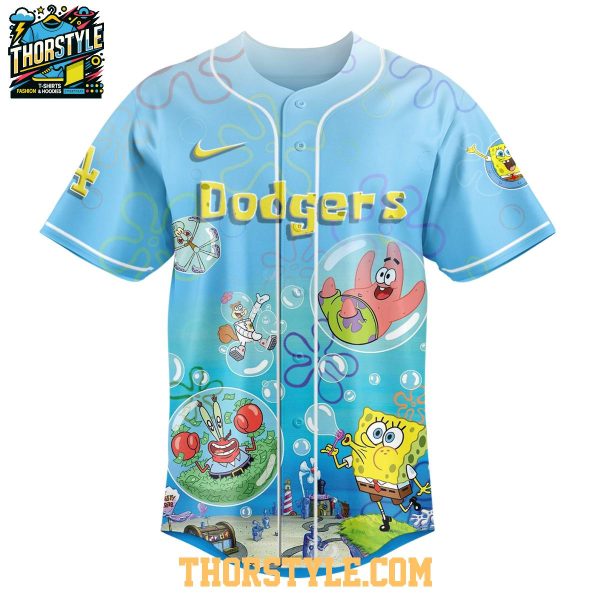 Los Angeles Dodgers SpongeBob Squarepants 2025 Rainbow Baseball Jersey