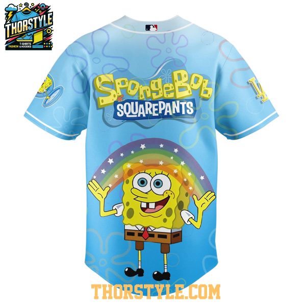 Los Angeles Dodgers SpongeBob Squarepants 2025 Rainbow Baseball Jersey