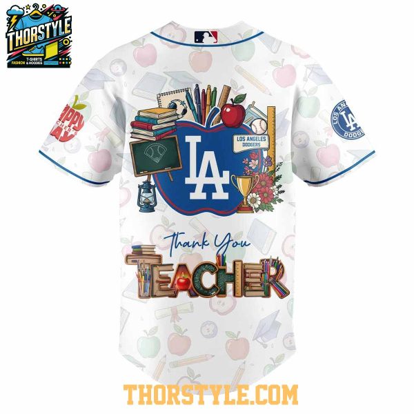 Los Angeles Dodgers Thank You My Teacher 2025 Appreciation Baseball Jersey