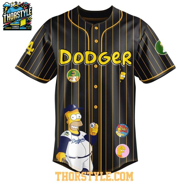 Los Angeles Dodgers The Simpsons Memories 2025 Personalized Baseball Jersey