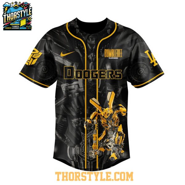 Los Angeles Dodgers Transformers 2025 Autobot Bumblebee Baseball Jersey