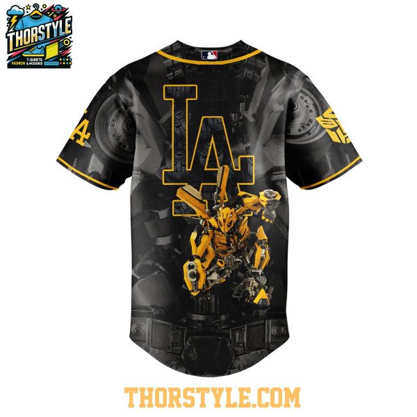 Los Angeles Dodgers Transformers 2025 Autobot Bumblebee Baseball Jersey
