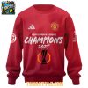 Manchester United Champions Europa League 2024 25 Red Devils Hoodie T Shirt