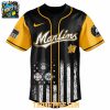 Miami Marlins MLB Fire Dept Honor 2025 First Responders Night Baseball Jersey