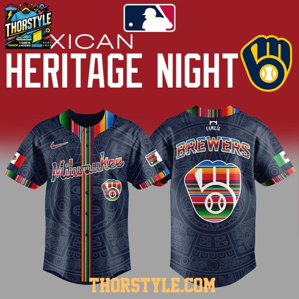 Milwaukee Brewers Mexican Heritage Familia 2025 Personalized Baseball Jersey