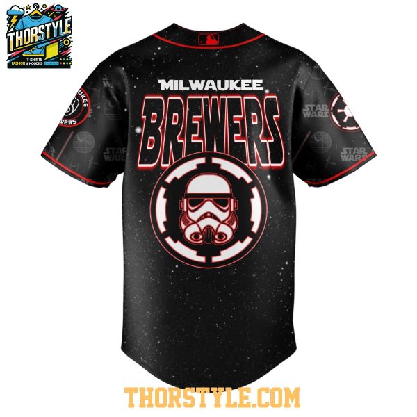 Milwaukee Brewers Star Wars Night Honor The Dark Side Baseball Jersey
