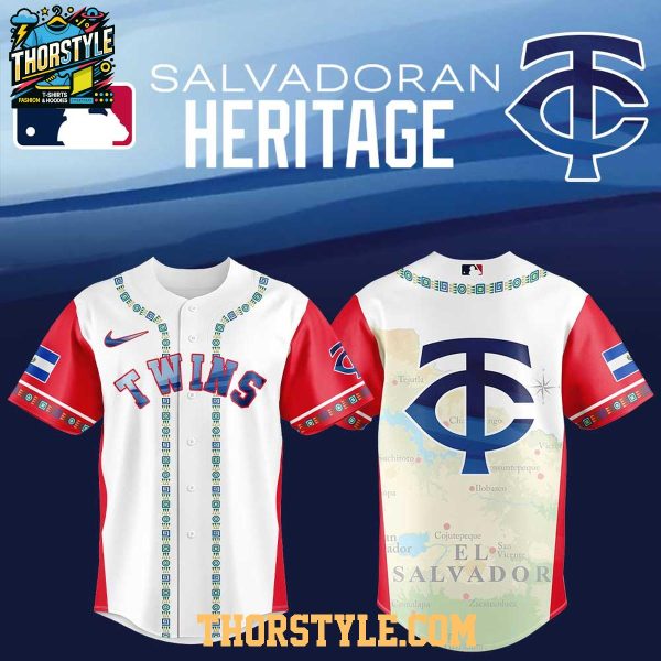 Minnesota Twins Traditional Salvadoran El Salvador Heritage 2025 Baseball Jersey