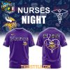 Minnesota Vikings Night Nurses Appreciation Work Of Heart 2025 Hoodie T Shirt