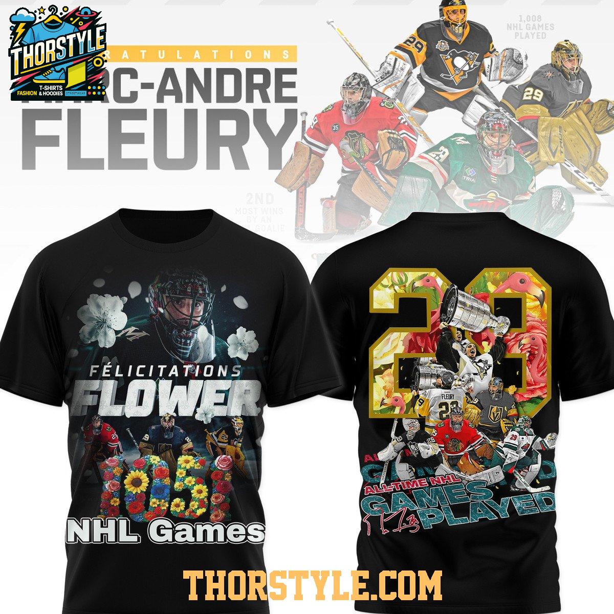 Minnesota Wild Marc-Andre Fleury All-time NHL Games Players 2025 Hoodie T-Shirt Minnesota Wild Marc-Andre Fleury All-time NHL Games Players 2025 Hoodie T-Shirt