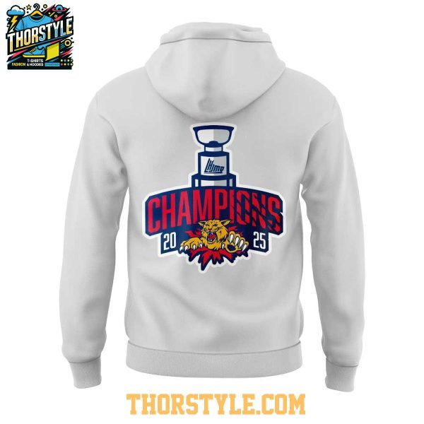 Moncton Wildcats 2025 QMJHL Champions Celebrating Fan Hoodie T-Shirt