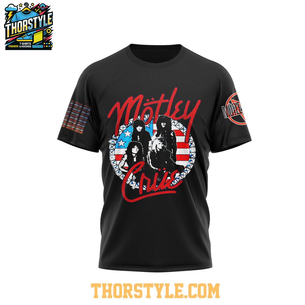 Motley Crue Red White And Crue 2025 4th Of July Hoodie T-Shirt Motley Crue Red White And Crue 2025 4th Of July Hoodie T-Shirt