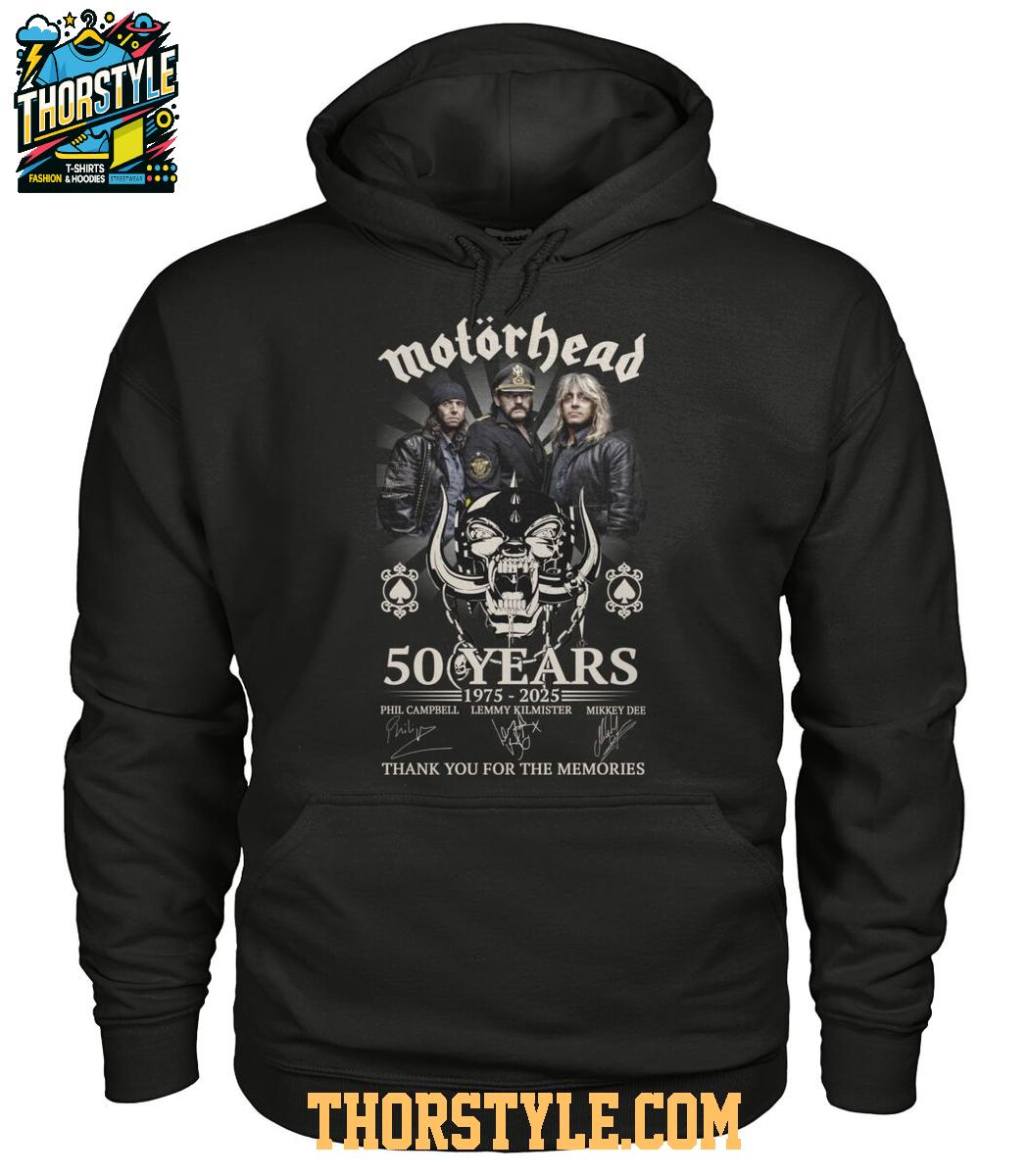 Motorhead 1975-2025 Thank You For The Memories Of 50 Years Tshirt Motorhead 1975-2025 Thank You For The Memories Of 50 Years Tshirt