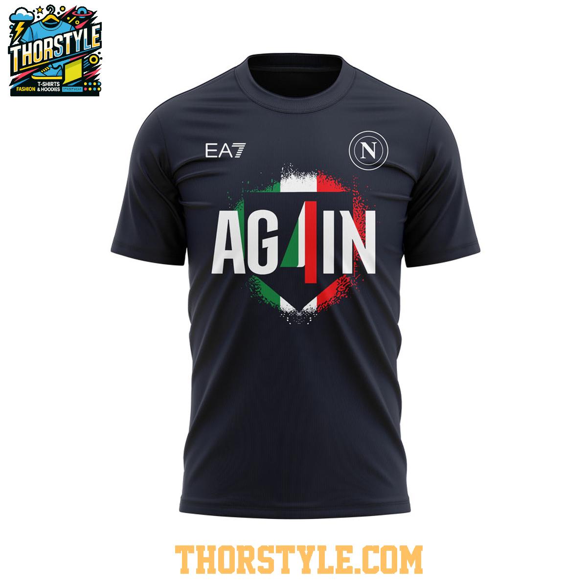 Napoli Campioni d’Italia Do It Again Champions 2024-2025 Hoodie T-Shirt Napoli Campioni d’Italia Do It Again Champions 2024-2025 Hoodie T-Shirt