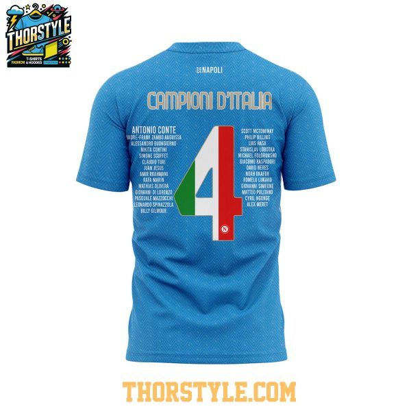 Napoli Campioni d’Italia Viva La Champions 2024-2025 Hoodie T-Shirt