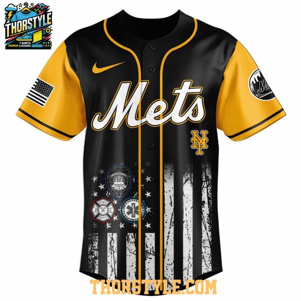 New York Mets MLB Fire Dept Honor 2025 First Responders Night Baseball Jersey