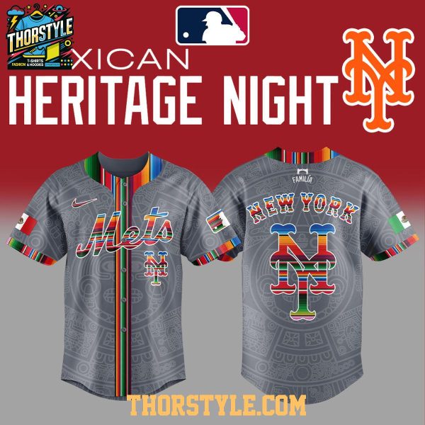 New York Mets Mexican Heritage Familia 2025 Personalized Baseball Jersey