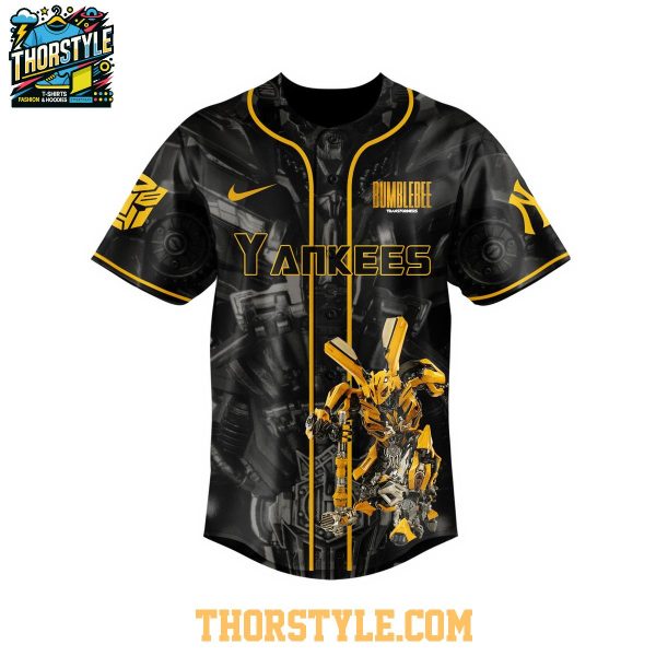 New York Yankees Transformers 2025 Autobot Bumblebee Baseball Jersey