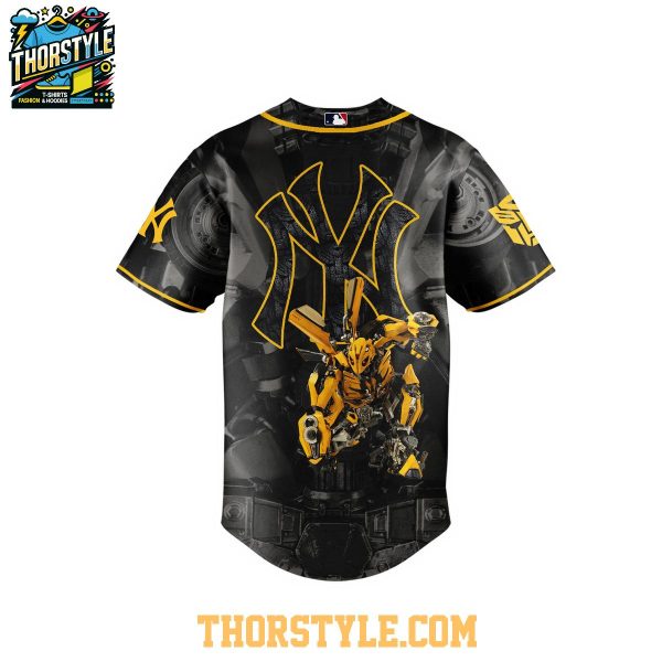 New York Yankees Transformers 2025 Autobot Bumblebee Baseball Jersey