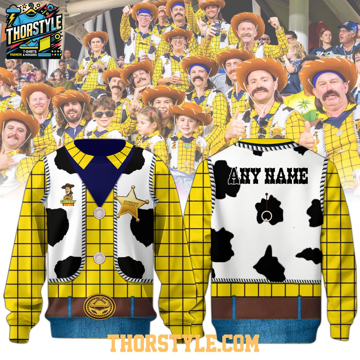 North Queensland Cowboys Sheriff Woody Toy Story 2025 Hoodie T-Shirt North Queensland Cowboys Sheriff Woody Toy Story 2025 Hoodie T-Shirt