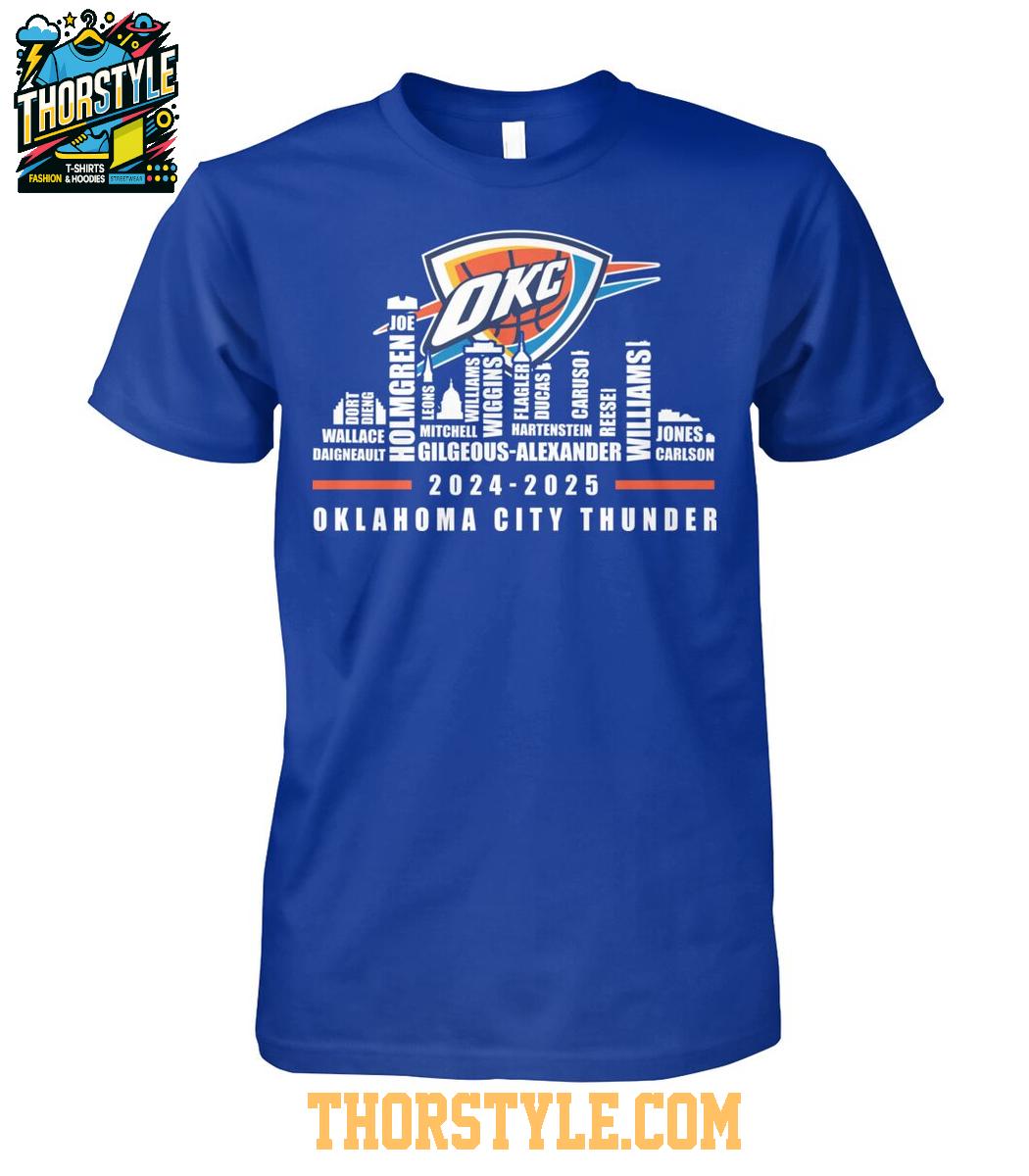 Oklahoma City Thunder Thank You For The Memories 2024-2025 TShirt Oklahoma City Thunder Thank You For The Memories 2024-2025 TShirt