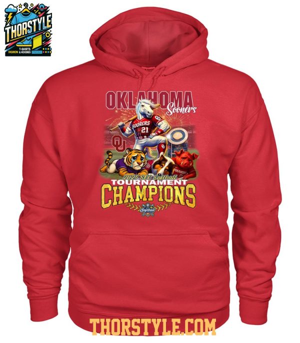 Oklahoma Sooners 2025 SEC Softball Tournament Champions T-Shirt