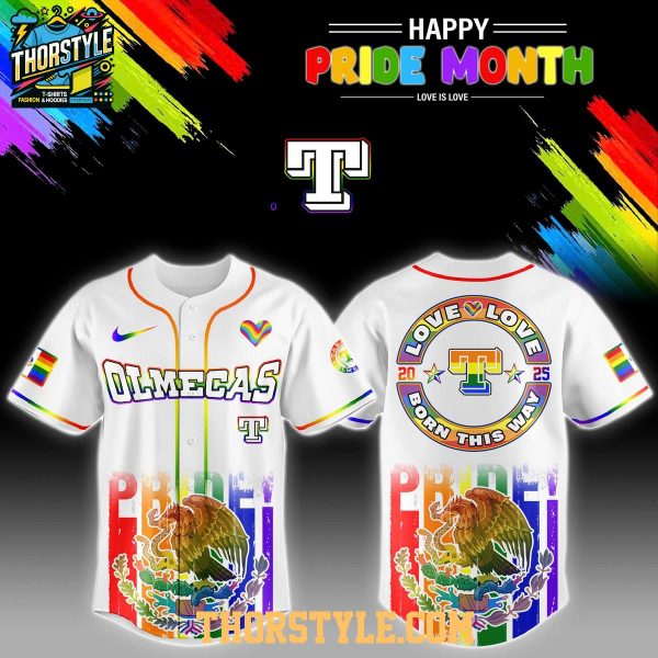Olmecas de Tabasco 2025 Happy Pride Month Baseball Jersey