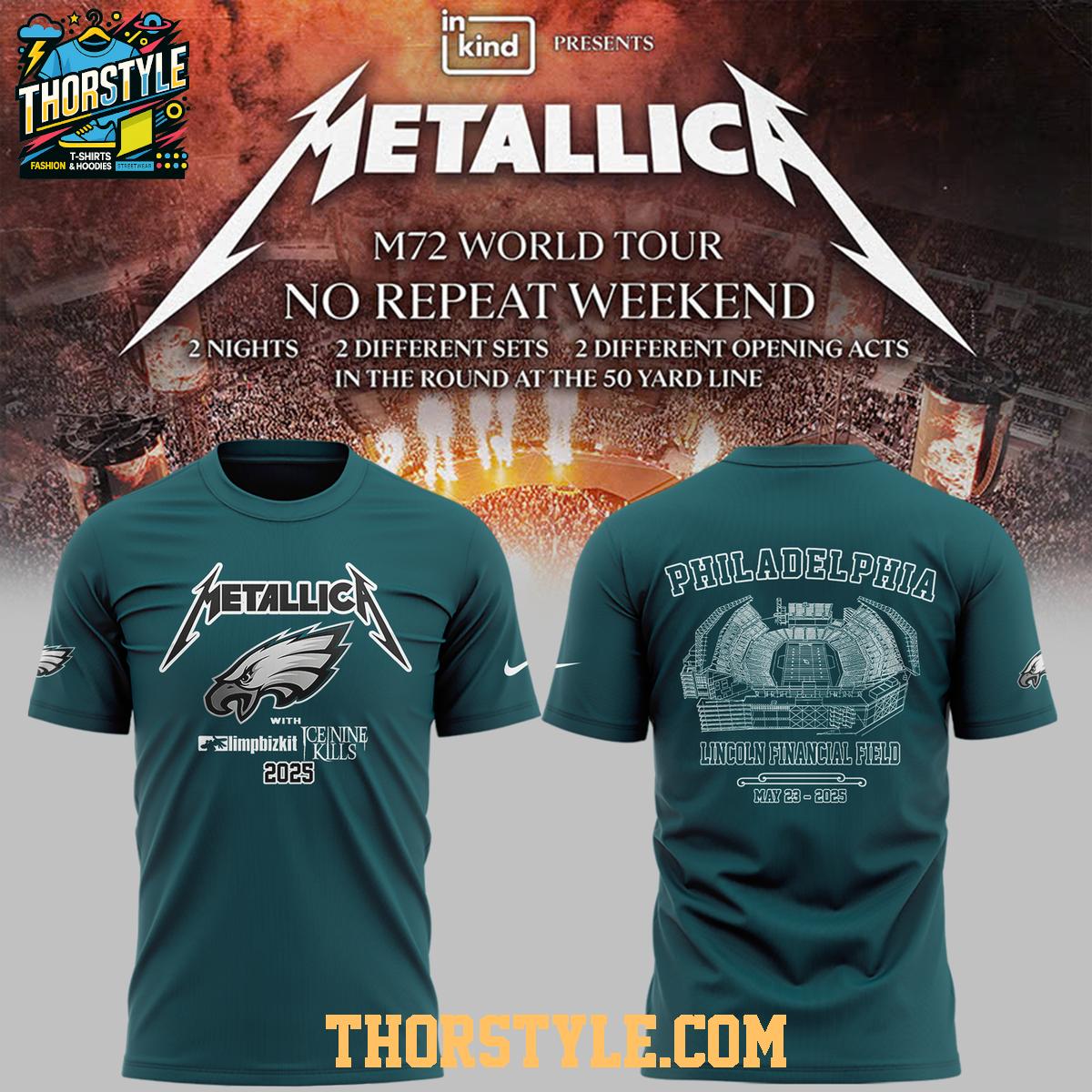 Philadelphia Eagles M72 World Tour 2025 Lincoln Financial Field Hoodie T-Shirt Philadelphia Eagles M72 World Tour 2025 Lincoln Financial Field Hoodie T-Shirt