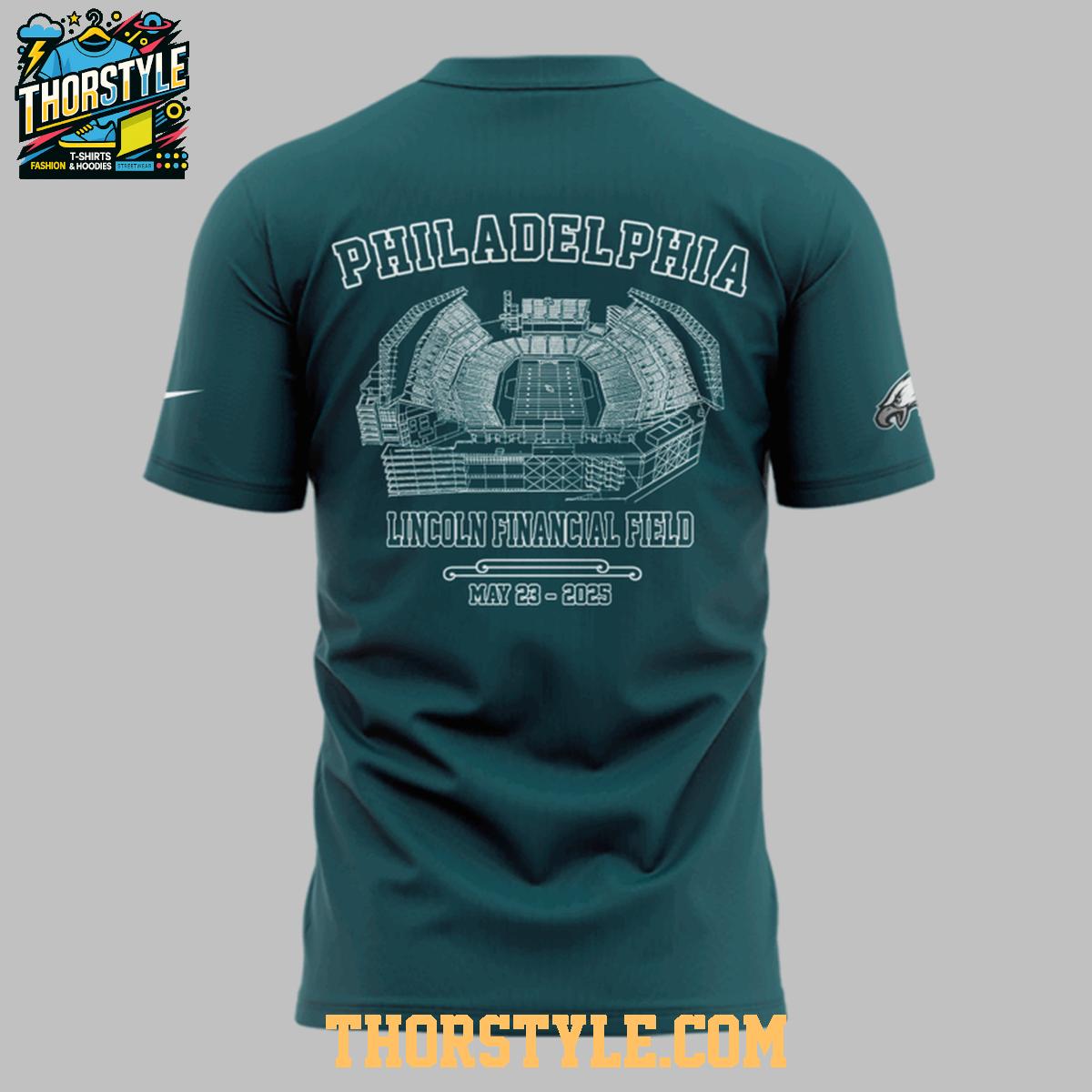 Philadelphia Eagles M72 World Tour 2025 Lincoln Financial Field Hoodie T-Shirt Philadelphia Eagles M72 World Tour 2025 Lincoln Financial Field Hoodie T-Shirt