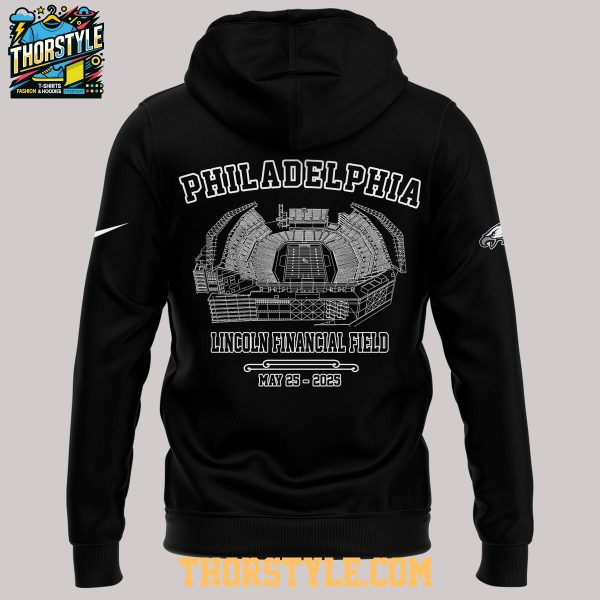 Philadelphia Eagles M72 World Tour 2025 No Repeat Weekend Hoodie T-Shirt