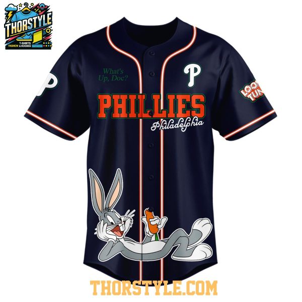 Philadelphia Phillies Looney Tunes 2025 What’s Up Doc Baseball Jersey