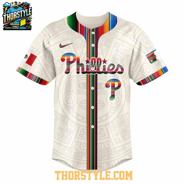 Philadelphia Phillies Mexican Heritage Familia 2025 Personalized Baseball Jersey