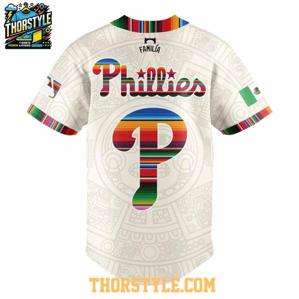 Philadelphia Phillies Mexican Heritage Familia 2025 Personalized Baseball Jersey