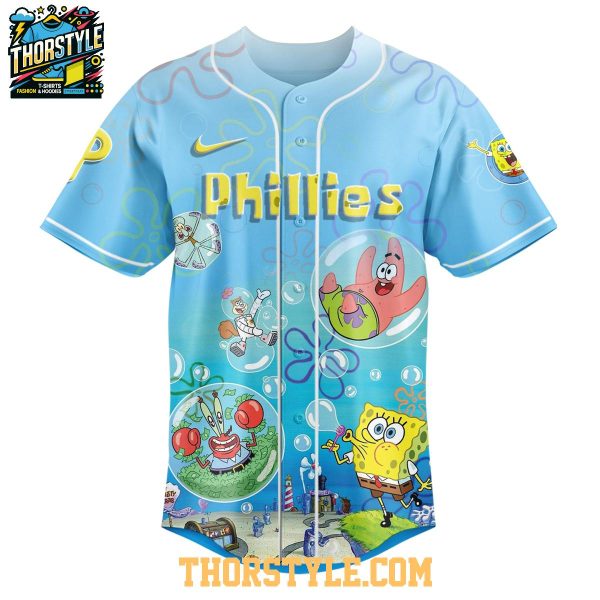 Philadelphia Phillies SpongeBob Squarepants 2025 Rainbow Baseball Jersey