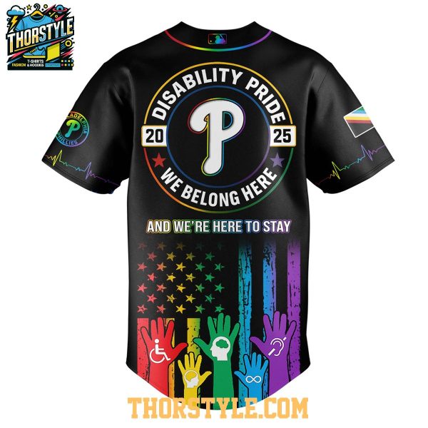 Philadelphia Phillies Support Disability Pride Month 2025 Baseball Jersey