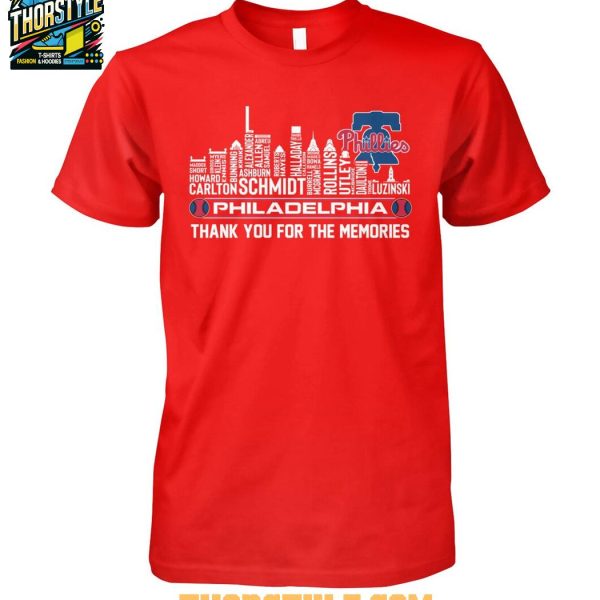 Philadelphia Phillies Thank You For The Memories 2024-2025 TShirt