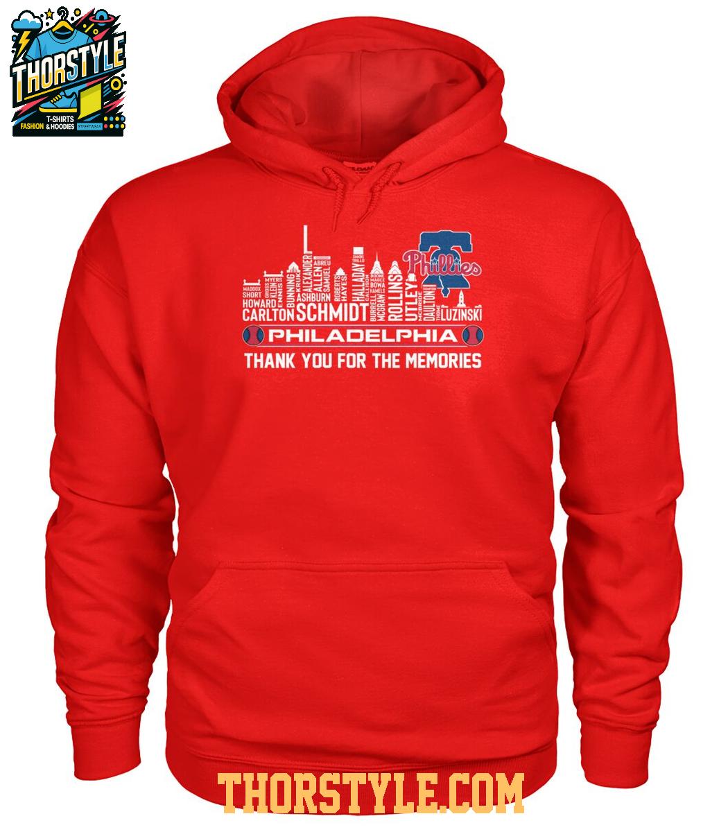 Philadelphia Phillies Thank You For The Memories 2024-2025 TShirt Philadelphia Phillies Thank You For The Memories 2024-2025 TShirt