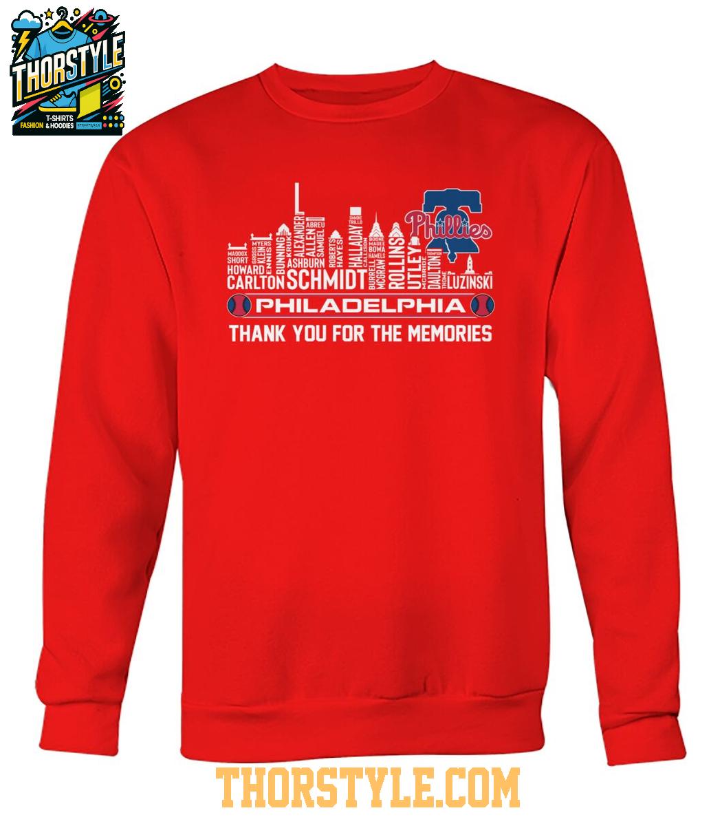 Philadelphia Phillies Thank You For The Memories 2024-2025 TShirt Philadelphia Phillies Thank You For The Memories 2024-2025 TShirt