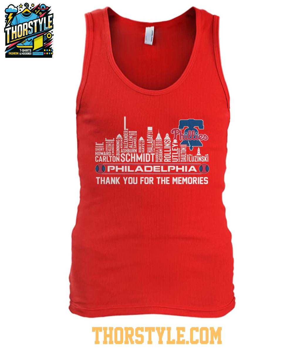 Philadelphia Phillies Thank You For The Memories 2024-2025 TShirt Philadelphia Phillies Thank You For The Memories 2024-2025 TShirt
