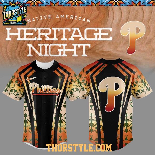 Philadelphia Phillies This Is Native American Heritage 2025 Baseball Jersey