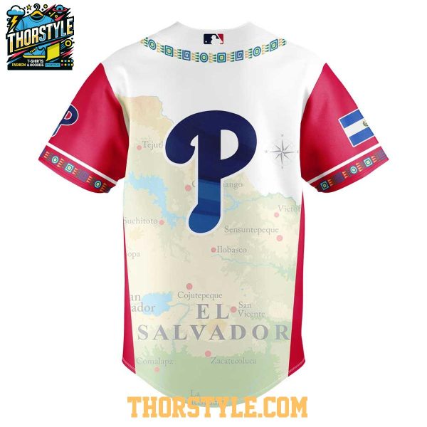 Philadelphia Phillies Traditional Salvadoran El Salvador Heritage 2025 Baseball Jersey
