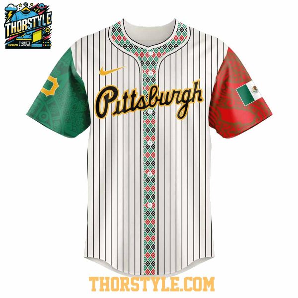 Pittsburgh Pirates Mexico 2025 Mexican Heritage Night Striped Baseball Jersey
