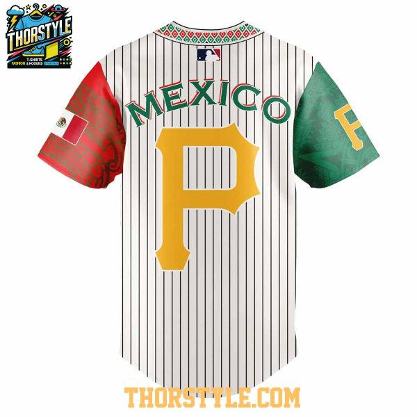Pittsburgh Pirates Mexico 2025 Mexican Heritage Night Striped Baseball Jersey