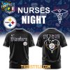 Pittsburgh Steelers Night Nurses Appreciation Work Of Heart 2025 Hoodie T Shirt