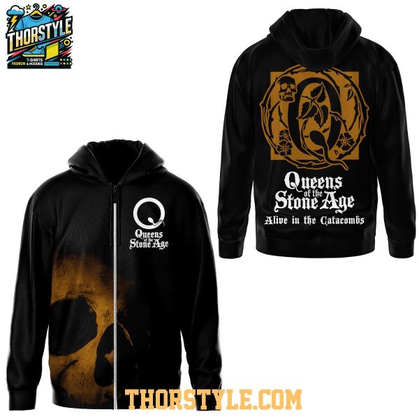 Queen Of The Stone Age Alive In The Catacombs 2025 Hoodie T-Shirt