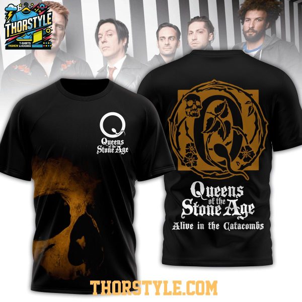 Queen Of The Stone Age Alive In The Catacombs 2025 Hoodie T-Shirt